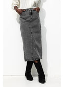 Jupe Longue en Jean Femme - Jeans Uni Clair