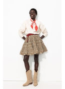 Jupe en Broderie Anglaise - Naturel Uni Clair