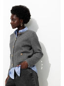 Cardigan Style Mademoiselle - Gris Uni Fonce