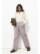 Billy Pantalon Large Femme - Multicolore Raye