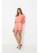 Short à Carreaux Vichy Femme - Multicolore Carreaux