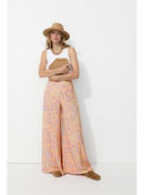 Pantalon Large Imprimé Femme - Rose Imprime