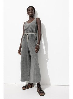 Combinaison-pantalon en Jersey - Noir Uni Fonce