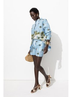 Short Imprimé Palmier - Multicolore Imprime