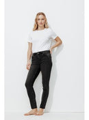 Ernest Jean Skinny Push Up - Jeans Uni Fonce