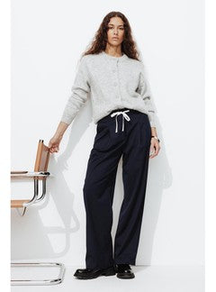 Pantalon Large Cordon Femme - Multicolore Raye