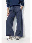 Pantalon de Jogging Large - Bleu Uni Fonce