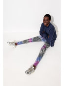 Leggings Tie & Dye Femme - Multicolore Imprime