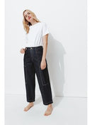 Jean Droit Brut Femme - Jeans Uni Fonce
