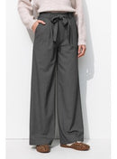 Pantalon Large et Rayé Femme - Gris Raye