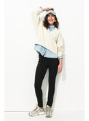Leggings en Jersey Milano - Noir Uni Fonce