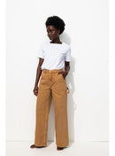Pantalon Charpentier Femme - Grège Uni Fonce