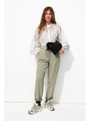 Pantalon Chino en Lyocell - Kaki Uni Clair