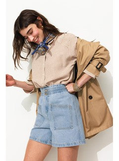 Short en Jean Femme - Jeans Uni Clair