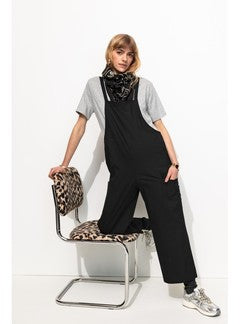 Combinaison-pantalon Femme - Noir Uni Fonce