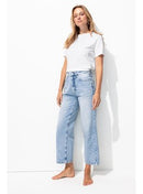 Jean Droit 7/8è Femme - Jeans Uni Clair