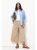 Jupe-culotte en Toile Femme - Naturel Uni Clair
