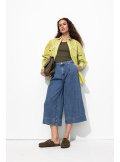 Jupe-culotte en Jean Femme - Jeans Uni Fonce