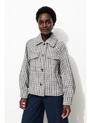 Veste Tweedée Boutonnée Femme - Multicolore Imprime