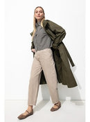 Trench Coupe-vent Femme - Naturel Uni Clair
