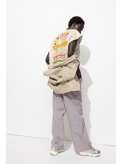 T-shirt Motif Devant et Dos - Naturel Imprime
