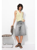 Gilet sans Manches Femme - Multicolore Raye