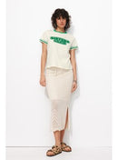 T-shirt Sisters Club - Vert Uni Colore