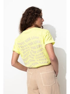 T-shirt à Message Femme - Multicolore Imprime