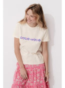 T-shirt à Message Femme - Naturel Imprime