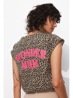 T-shirt à Message Femme - Multicolore Imprime