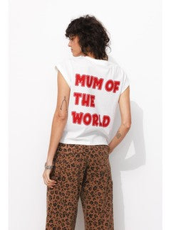 T-shirt à Message Femme - Naturel Imprime