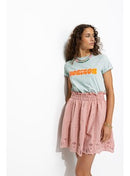 T-shirt à Message Femme - Bleu Imprime
