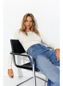 T-shirt Col Rond Femme - Naturel Uni Clair
