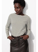T-shirt Marinière Femme - Bleu Raye