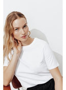 T-shirt Col Rond Éco-conçu - Blanc Uni Clair