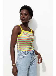 Débardeur Rayé Fluo - Multicolore Raye