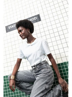T-shirt Uni Made In France - Blanc Uni Clair