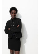 Sweat-shirt Teddy en Molleton - Noir Uni Fonce