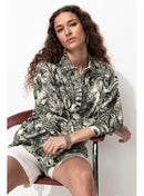 Chemise Imprimée Femme - Noir Imprime