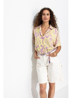 Chemise Imprimée Femme - Violet Imprime