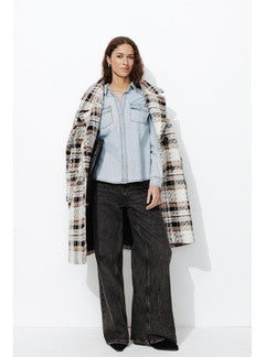 Chemise Western en Jean Femme - Jeans Uni Clair