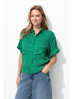 Chemise Laura Gulshani - Vert Uni Colore