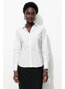 Chemise en Popeline Unie - Blanc Uni Clair