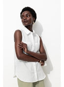 Chemise sans Manches Femme - Naturel Uni Clair