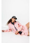 Chemise Oversize Brodée Femme - Rose Raye