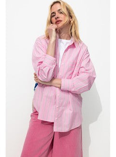 Chemise Rayée Laura Gulshani - Rose Raye
