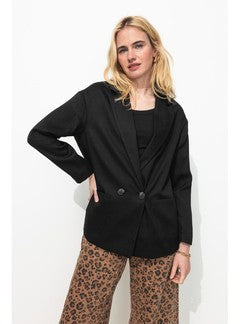 Veste de Tailleur Femme - Noir Uni Fonce