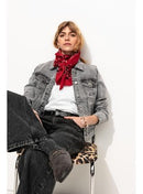 Veste en Jean Femme - Jeans Uni Clair