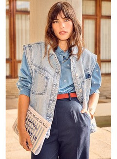 Veste en Jean Éco-conçue - Jeans Uni Clair