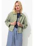 Veste Courte Workwear Femme - Kaki Uni Clair